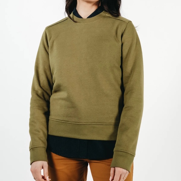 Bridge & Burn Sweaters - NWT B&B Linnton Crew Sweatshirt in Olive